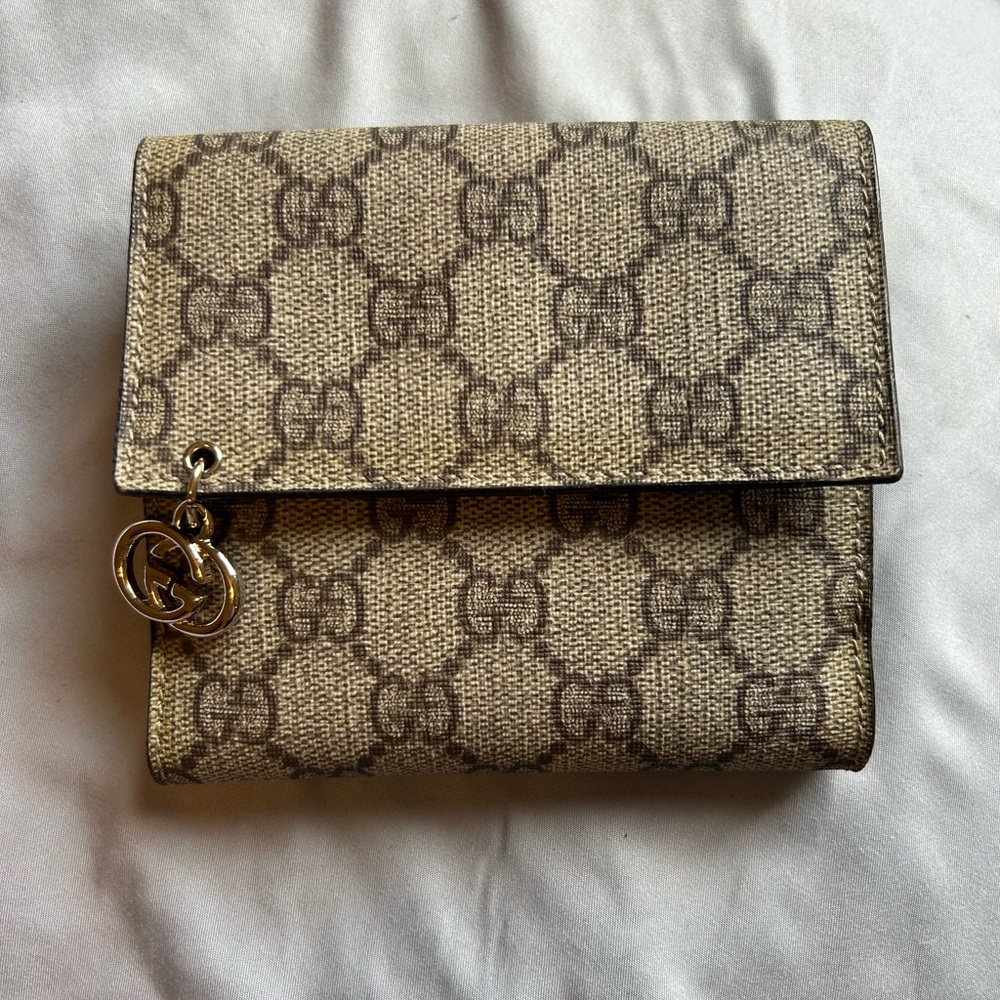 Authentic Gucci Monogram Folding Wallet - image 1